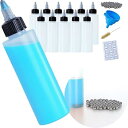 Webirth ドロッパーボトル 120mL 撹拌ボールつき 漏斗/ブラシ/ラベルシールつきのセット商品 (120mL×12本)