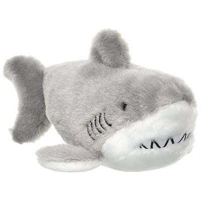 三英貿易(Sanei Boeki) オリジナル ぬいぐるみ ぷるるんマリン ホオジロサメ W5.5×D17×H5.5cm アニマル