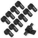 SANLIKE ロッドベルト ロッドバンド 釣り竿ベルト 10本入リ 釣り竿 バンド ロッド まとめる ネオプレーン 釣り用アクセサリー 竿 バンド 15cm/24cm (【10本】15cm(細竿用), ブラック)