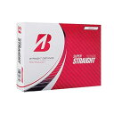 BRIDGESTONE(ブリヂストン)ゴルフボール SUPER STRAIGHT 2023年モデル 12球入 ホワイト