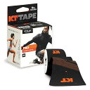 KTテープ(KT TAPE) キネシオロジーテープ(伸縮性 はく離紙付) KTPR20/JBPRO20 ジェットブラックプレカット(5cm×25cm) 20枚入り ハサミ不要 全部位対応 フリーサイズ