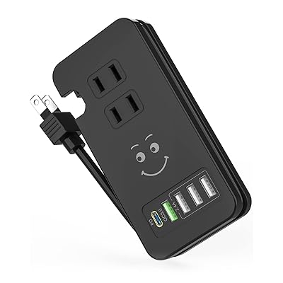 素直な虹 電源タップ usb付き タイプc USBコンセント 【1つUSB-C PD 急速充電ポート・1つQC3.0 急速充電 ポート・3個USB充電ポート・3つACコンセント・PSE認証済】 電源ケーブル たいぷしー充電器 ACアダプター ?iPh