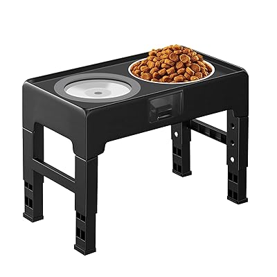 映澤（エイタク） 犬 食器 フードボウル 犬用 食器台 こぼれ防止水飲み器 大型犬向け 折り畳み昇降式 4段階 高度調節 餌入れ 水入れ エ..