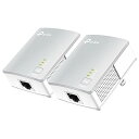 TP-Link PLCアダプター TL-PA4010 KIT 有線LAN コンセント LAN 2台 キット 総務省指定 白
