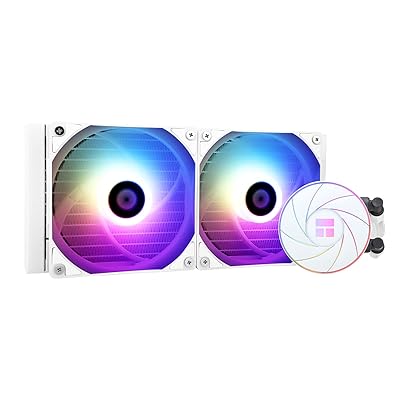 Thermalright AQUA ELITE 240 WHITE ARGB 水冷CPUクーラー、240冷却列サイズ、120mm PWMファン×2、S-FDBベアリング、AMD/AM4/AM5、INTEL LGA1150/1151/1155/1156