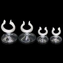 MUYYIKA 水槽 吸盤 水槽用品 キスゴム エアチューブホルダー ヒーター管等用 水槽 用 クリップ 式 吸盤 水族館 アクアリウム エアチューブ用 チューブに適用 透明 (10個セット 直径13mm)