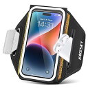 「3D窓口・立体デザイン」ランニング スマホ アームバンド GUZACK スマホケース ランニング ポーチ 腕 防水 汗止め ジョギング ランニング 携帯ホルダー グッズ 男女適用 顔認証 タッチ操作 軽便 小物収納 スマホポーチ 超薄型 マジックテ