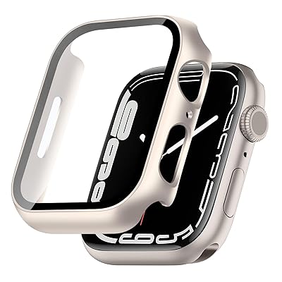 TEMEDO 対応 Apple Watch ケース 41mm アップルウォッチ カバー PC素材 Apple Watch カバー 全面保護 二重構造 アップルウォッチ ケース ガラスフィルム 一体型 Apple Watch 9/8/7 アップルウォッ