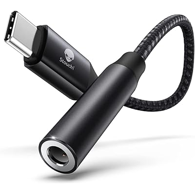 Stouchi usb type c 3.5mm イヤホンジャック変換 アダプタ オーディオ コネクター Aux端子 ハイレゾ対応 通話/音量調節/音楽 48kHz/16bit ‐iPad/Xperia/pixel 7/Galaxy S23/Huaw