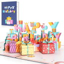WD&CD 立体バースデーカード 誕生日カード メッセージカード 誕生日 立体 カード 封筒付き 3D ポップアップカード 大人 おしゃれ birthday c...