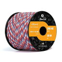 Abma Cord パラコード 4mm 7芯 50m 耐荷重250kg(550lbs) 反射 テントロープ ガイロープ アクセサリー キャンプ サバイバル アウトドア用