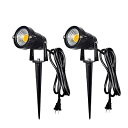 Herimo 5W 電球色 LEDガーデンライト 3000K 400LMガーデンスポットライトIP65防水ガーデン照明 上下左右に回転可能 風景ライト&芝生ライト庭園照明 5万時間の寿命 (2点電球色)