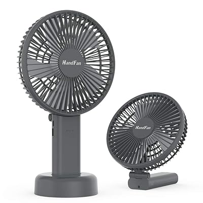 HandFan 携帯扇風機 ハンディファン 扇風機小型 大きいサイズ 直径16.5cm Type-c充電式 4000mAh電池内..