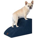 EHEYCIGA 犬階段 2段 ブラウン 延長版 ドッグステップ ペット階段 滑り止め付き 洗える カバー取り外し(2段plus,ネイビー)
