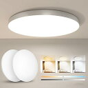 Coizabera LED シーリングライト 6畳 2個セット 28W 3600lm リモコン・スマホ操作 電気 蛍光灯 照明器具 天井 led オフィス/書斎です/リビング/キッチン/寝室/洗面所 適用(白枠 2個セット)