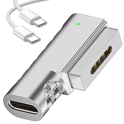 USB Type C Magsafe2 対応 電源アダプタ 急速充電 T-Tip互換 Mac 充電器 【65W 87W 最大100W PD充電器】2012-2017 MacBook Air、13/15インチの2012-2015 MacBook Pro