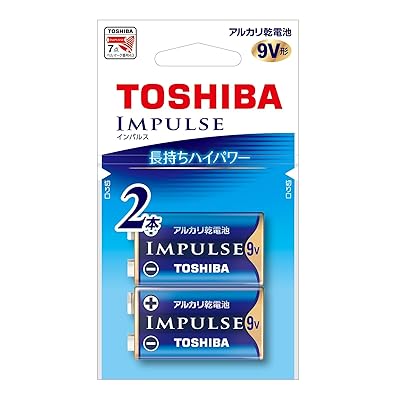 東芝(TOSHIBA) アルカリ乾電池 9V形 2本入 6LR61H 2EC 東芝(TOSHIBA) アルカリ乾電池 9V形 2本入 6LR61H 2EC