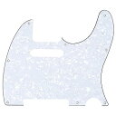 Musiclily 8穴 TL テレキャスターピックガードFender USA/メキシコスタンダードTeleエレキギター用、ホワイトパール4P(2)