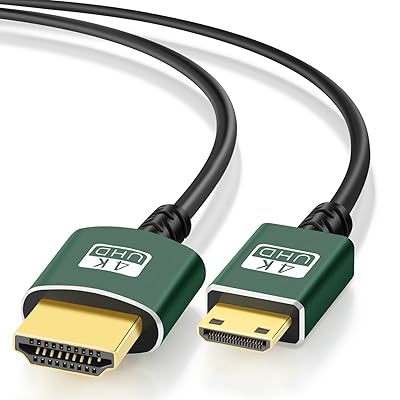 Thsucords Mini HDMI - HDMI֥ 2Mȥ饹&ե쥭֥ HDMIߥ˥֥ 3D/4K@60Hz...