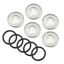 COOLBOTANG ブレーキフルード確認窓 5個セット 18mm マスターシリンダー 高品質 サイトグラス ブレーキフルード サイトミラーガスケット 点検窓 ...