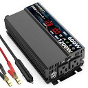 ROARBATT インバーター 正弦波 12v 100v 600W 純正弦波 瞬間出力1200W DC12V(直流)をAC100V(交流)に変換 カーインバータ...