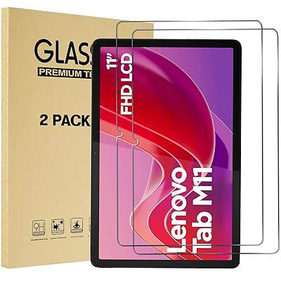 ProCase レノボ Lenovo Tab M11/B11/K11 10.95インチ 2024発売 画面保護フィルム 強化ガラス 専用シール 対応端末：Lenovo Tab M11（ZADA0020JP）、Lenovo Tab B11（ZADB02