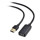 Cable Matters 長い USB 延長ケーブル - 10m、 Active 延長コード USB 2.0、480Mbpsデータ転送、Type A オス - メス リピーター、ブラック