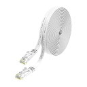Lovicool LANケーブル 20m CAT6 フラットlanケーブル カテゴリー6 コネクタ 32AWG 250MHz CAT6準拠ランケーブル RJ45ギガビット対応 配線しやすい イーサネットケーブル ツメ折れ防止 家庭/オフィス/ゲーム機(2)