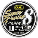 DUEL(デュエル) PEライン 1号 スーパーエックスワイヤー8 (Super X-wire 8) 150m 1号 S シルバー H3599-S