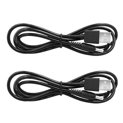 BESTU USB 5V DC電源供給ケーブル 1.5m オス アダプタケーブル DC延長コード 電源ケーブル 20AWG 電流3A 3.5mm * 1.35mm (外径3.5mm 内径1.35mm) 2個