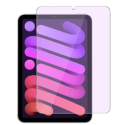 【ブルーライトカット】iPad mini（A17 Pro）2024/mini6 2021対応 ガラスフィルム 旭硝子素材 ipad mini6/7 8.3インチ用 保護フィルム 硬度9H 極薄タイプ 貼付簡単 気泡ゼロ 自動吸着 防塵 防水 高透過率