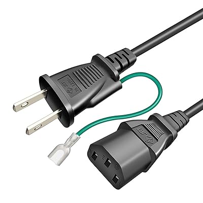 AC電源ケーブル 3ピンソケット(メス)⇔2ピンプラグ(オス) パワーコード 変換 3P-2P （アース線付き）定格7A-125V 電源コード 1.5m