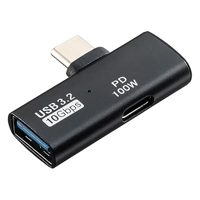 쥯 Ѵץ USB A to C L б PD100W USB 10Gbps AppleProResб Ťʤ Ѵͥ Type-C ֥å 500-USB091