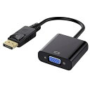 Displayport オス → VGA メス 変換アダプタ (DP to VGA) 最大解像度 1920×1080サポート 金メッキコネクター搭載 PC モニタ プロジェクター DVD HDTV モニター用 対応
