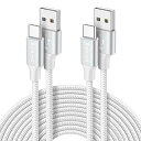 USB Type C ケーブル 白【3m 2本セット】Baiwwa USB-A to USB-C 急速充電 タイプC ケーブル 高速データ転送 iPhone 16 15 Pro Plus、Galaxy S22 S21 S20 S10 S9 A21、X