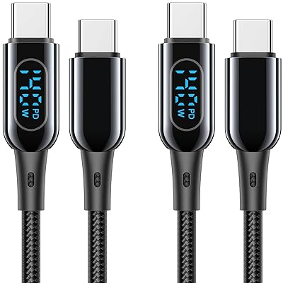 MINSLIS DC03 USB Type C ケーブル【140W/5A 2本セット】PD対応 Type-C to Type-C 急速充電 出力スクリーン表示 ナイロン編み タイプc 充電ケーブル iPhone 16/15/15 Pro/15 Plu MINSLIS DC03 USB Type C ケーブル【140W/5A 2本セット】PD対応 Type-C to Type-C 急速充電 出力スクリーン表示 ナイロン編み タイプc 充電ケーブル iPhone 16/15/15 Pro/15 Plu