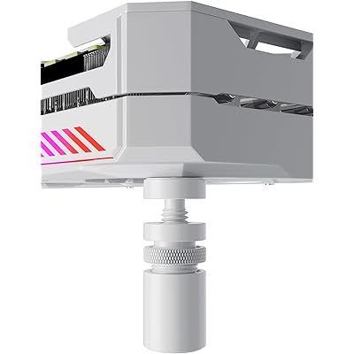 Novonest gpu サポート グラボ ステー ホワイト gpu ステー 白 ビデオカードホルダー 高さ調整 グラボ 支え 伸縮自由 グラフィックカードサポート GPUスタンド vgaサポートステイ「GB26T」