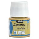 ぺべオ(Pebeo) 布用絵具 濃色生地にも描ける セタカラー不透明シマー色 45ml リッチゴールド 62