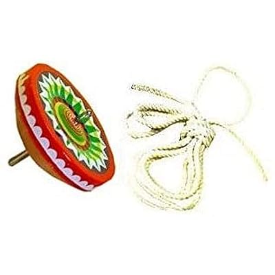 池田工業社(Ikeda Kougyo-sha) 2個セット ブリキ プラ缶こま＆ひもセット