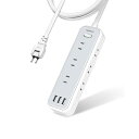 延長コード 3m 電源タップ usb たこあしコンセント テーブルタップ TESSAN 9個AC口 3個USB-Aポート タコ足配線 マルチ OA 一括スイッチ付き 壁掛け 卓上