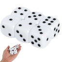 fogman サイコロ 大きい さいころ ダイス ジャンボサイコロ 25mmサイズ 6個セット (ホワイト)
