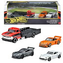 ホットウィール(Hot Wheels) プレミアムコレクターセットアソート - ワイドボディセット 乗り物おもちゃ ミニカー 4台 3歳から マルチ 987A-GMH39