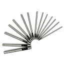 Zthluyc 穴あけポンチ レザーパンチ 革 穴あけパンチ 丸形 0.5-7mm DIY 穴あけ道具 セット(14 サイズ) シルバー