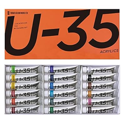 ターナー色彩(Turner Color) アクリル絵具 U-35 ヘビーボディータイプ 18色セット UA18C 11ml