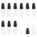 ADOFUN ユニコーンボトル【10個*10ml】針付き リキッドボトル 針付き スポイトボトル 接着剤ボトル 替え容器 ニードルボトル ドロッパーボトル 液体 貯蔵用 DIY用 液体ドロッパーボトル グルーボトル 精密ボトル