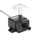 LEDGLE 水中ポンプ DC 12V 小型ポンプ 池ポンプ パイプ接続の揚程 3M 水耕栽培 排水ポンプ 水槽 水族館 IP68 防水 循環ポンプ 潜水ポンプ 静音 吐出量240L/H