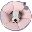 Umora 犬猫用 エリザベスカラー ペット用品 傷舐め防止 引っ掻き防止 調節可能 柔らかい 超軽量 布製(ピンク XL)