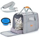 猫 キャリー バッグ Morpilot ペットキャリー バッグ 4way ショルダー 中・大型猫用・小型犬・うさぎ用 リュック 折りたたみ 変形しない 通気性 臭気がない 引っ掻き傷に強い 車載/ドライブ/キャンピング/旅行/通院/災害避難用 ペット