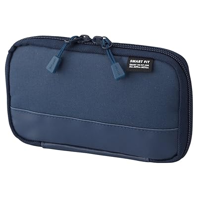 リヒトラブ 文具 ガジェット 収納 コンパクト ペンケース ネイビー A7687-11 リヒトラブ 文具 ガジェット 収納 コンパクト ペンケース ネイビー A7687-11