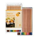 トンボ鉛筆 色鉛筆 12色 (六角軸) 小学生 (6年間使えるシンプルデザイン) ハローネイチャー レッサーパンダ CB-KHNLP0312C